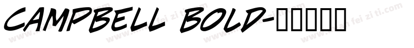 CAMPBELL Bold字体转换